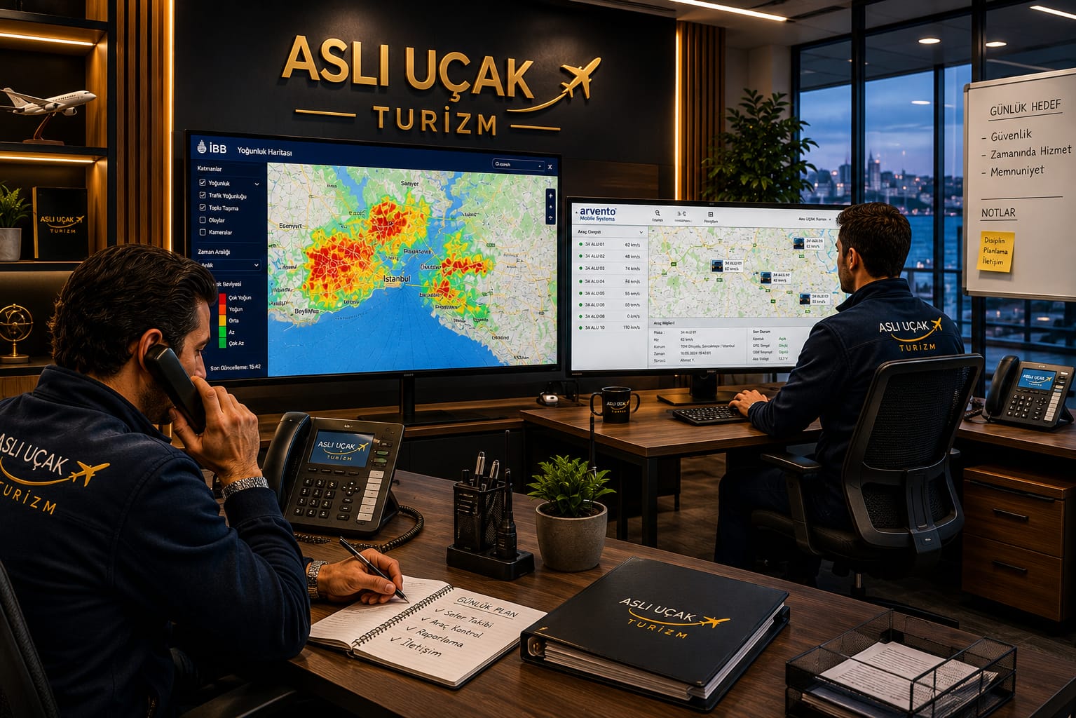 Aslı Uçak Turizm operasyon takip merkezi