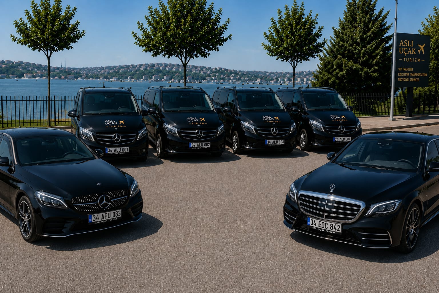 Aslı UÇAK Turizm markalı Mercedes-Benz VIP araç filosu